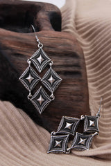 Stainless Steel Geometric Dangle Earrings - Shah S. Sahota