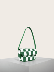 Retro Plaid Square Baguette Bag - Shah S. Sahota