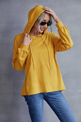Box Pleated Drawstring Hoodie - Shah S. Sahota
