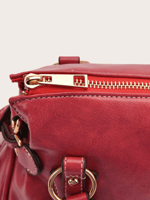 Retro Tassel Solid Color Crossbody Bag - Shah S. Sahota