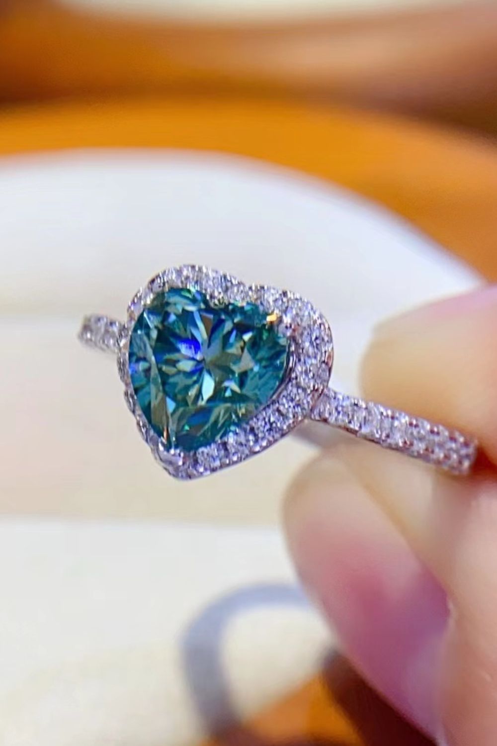 1-Carat Moissanite Heart Ring - Shah S. Sahota