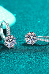 4 Carat Moissanite 925 Sterling Silver Earrings - Shah S. Sahota