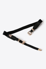 Double Buckle PU Leather Belt - Shah S. Sahota
