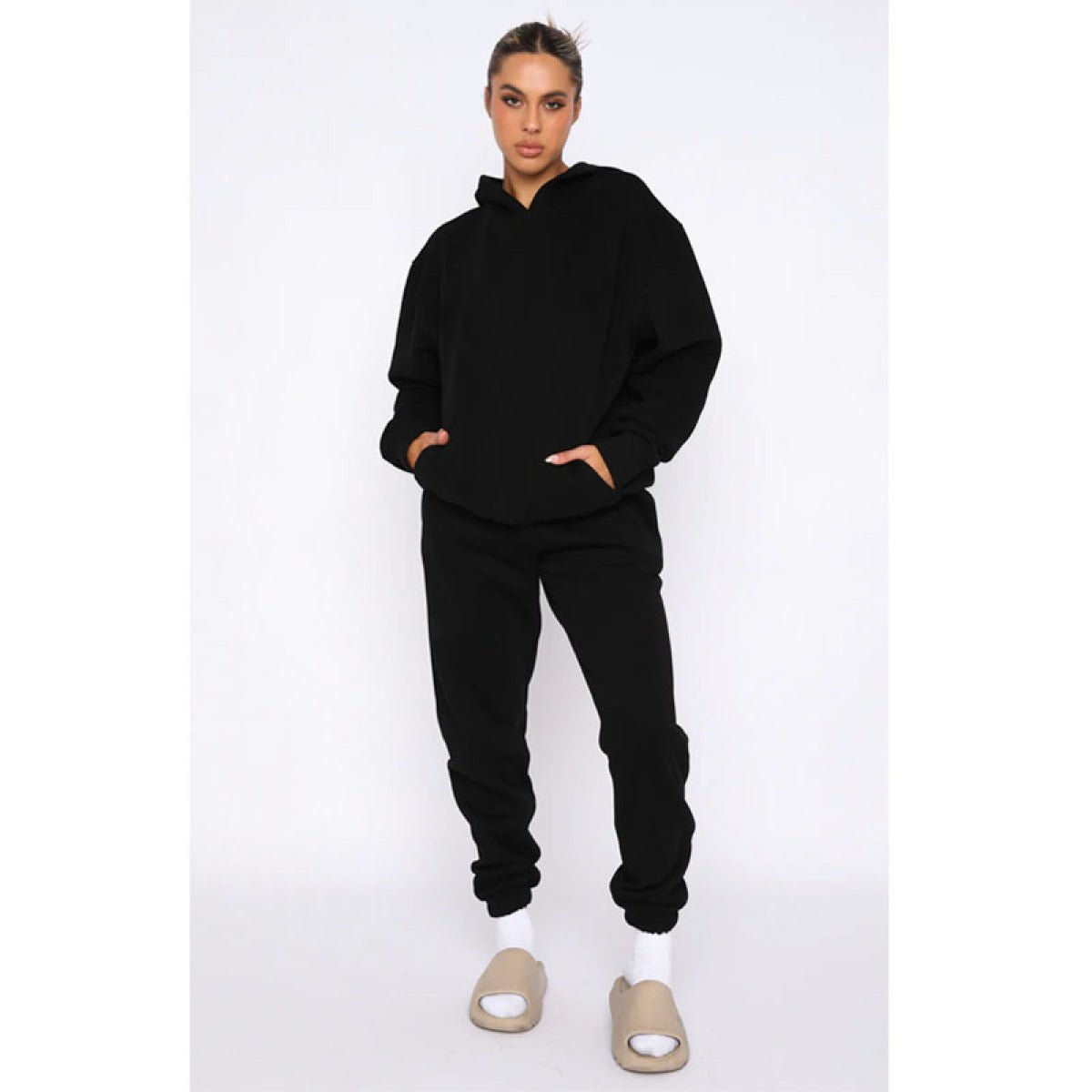 Pullover Long-Sleeved Hoodie & Tie Pocket Pants Sets - Shah S. Sahota