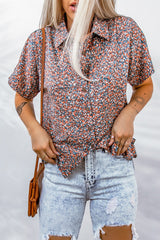 Ditsy Floral Button-Up Short Sleeve Shirt - Shah S. Sahota