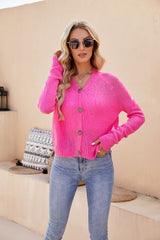 Raglan Sleeve Button Front Cardigan - Shah S. Sahota