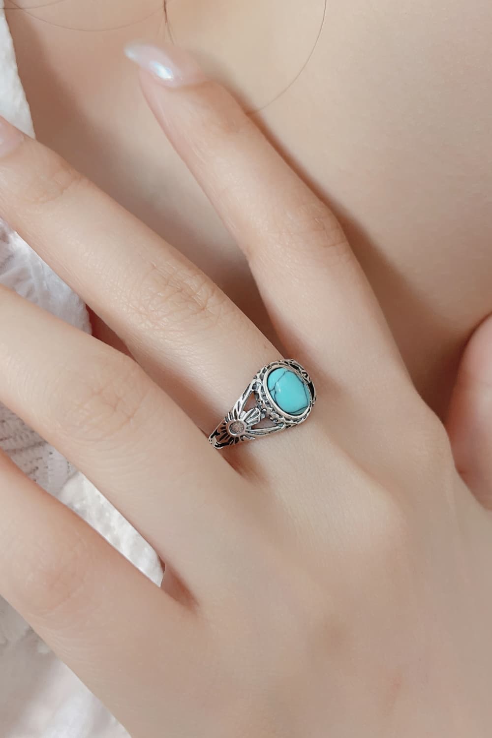 Turquoise 925 Sterling Silver Ring - Shah S. Sahota