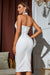 Halter Neck Spliced Mesh Bandage Dress - Shah S. Sahota
