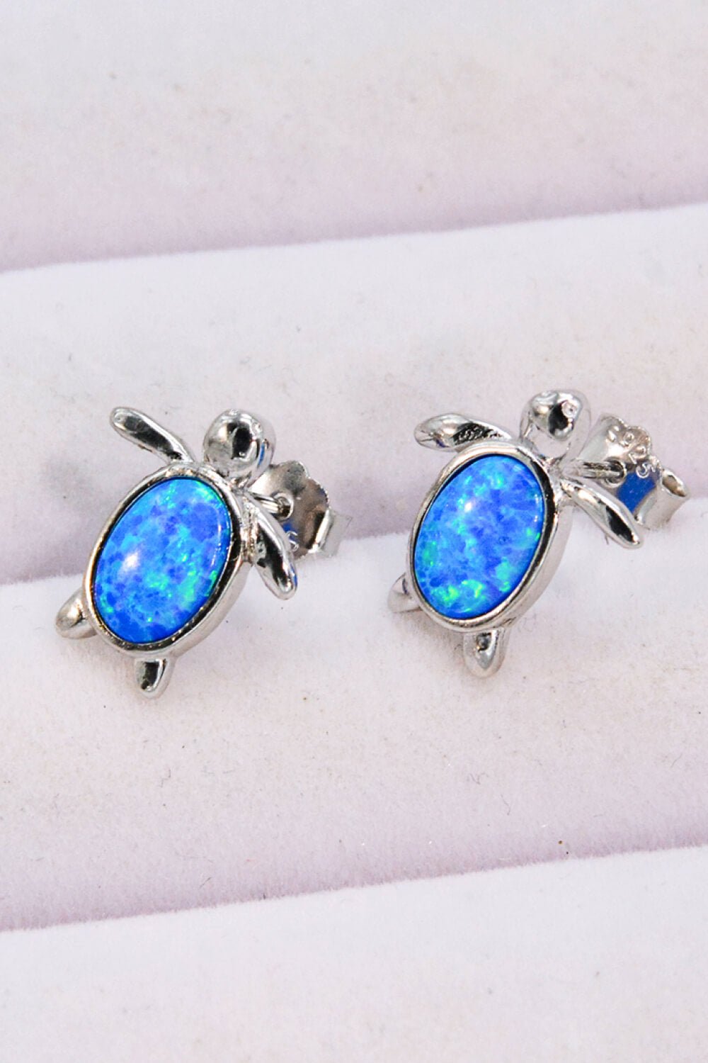 Opal Turtle Stud Earrings - Shah S. Sahota