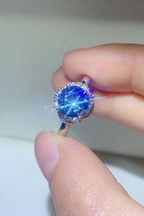 2 Carat Moissanite Contrast 925 Sterling Silver Ring - Shah S. Sahota