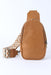 Faux Leather Zipped Crossbody Chest Bag - Shah S. Sahota