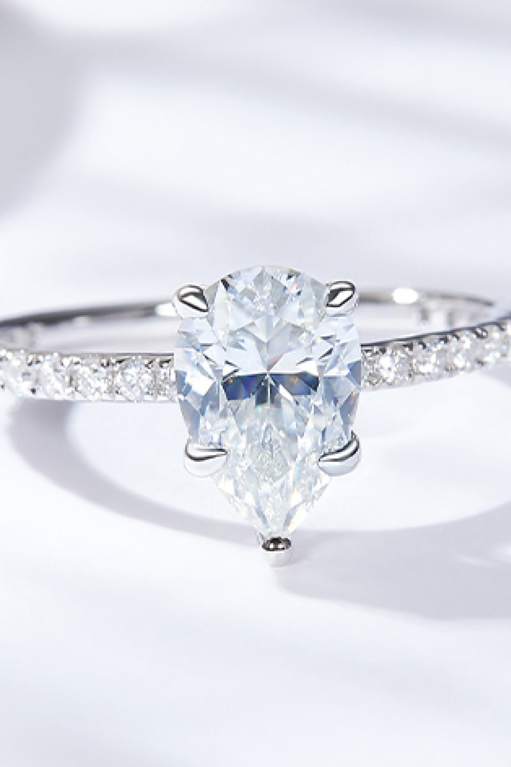1.8 Carat Moissanite Side Stone Ring - Shah S. Sahota