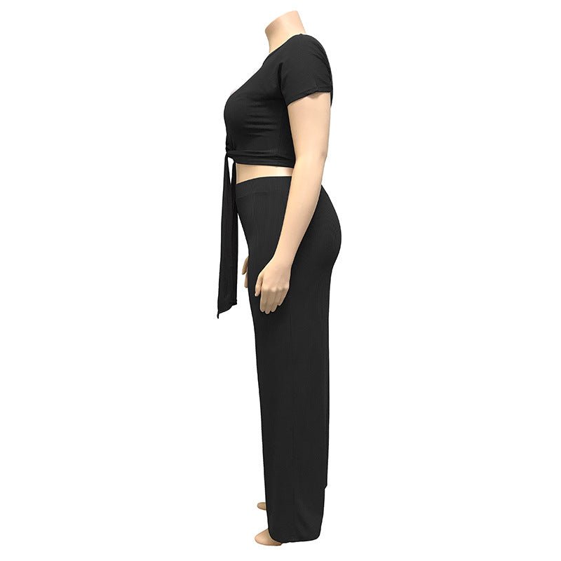 Women‘s Solid Color Two Piece Set - Shah S. Sahota