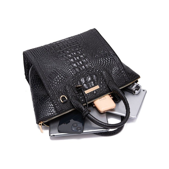 Retro Crocodile Pattern Crossbody Bag - Shah S. Sahota