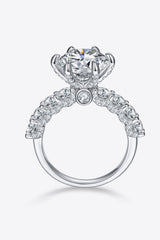 5 Carat Moissanite Side Stone Ring - Shah S. Sahota