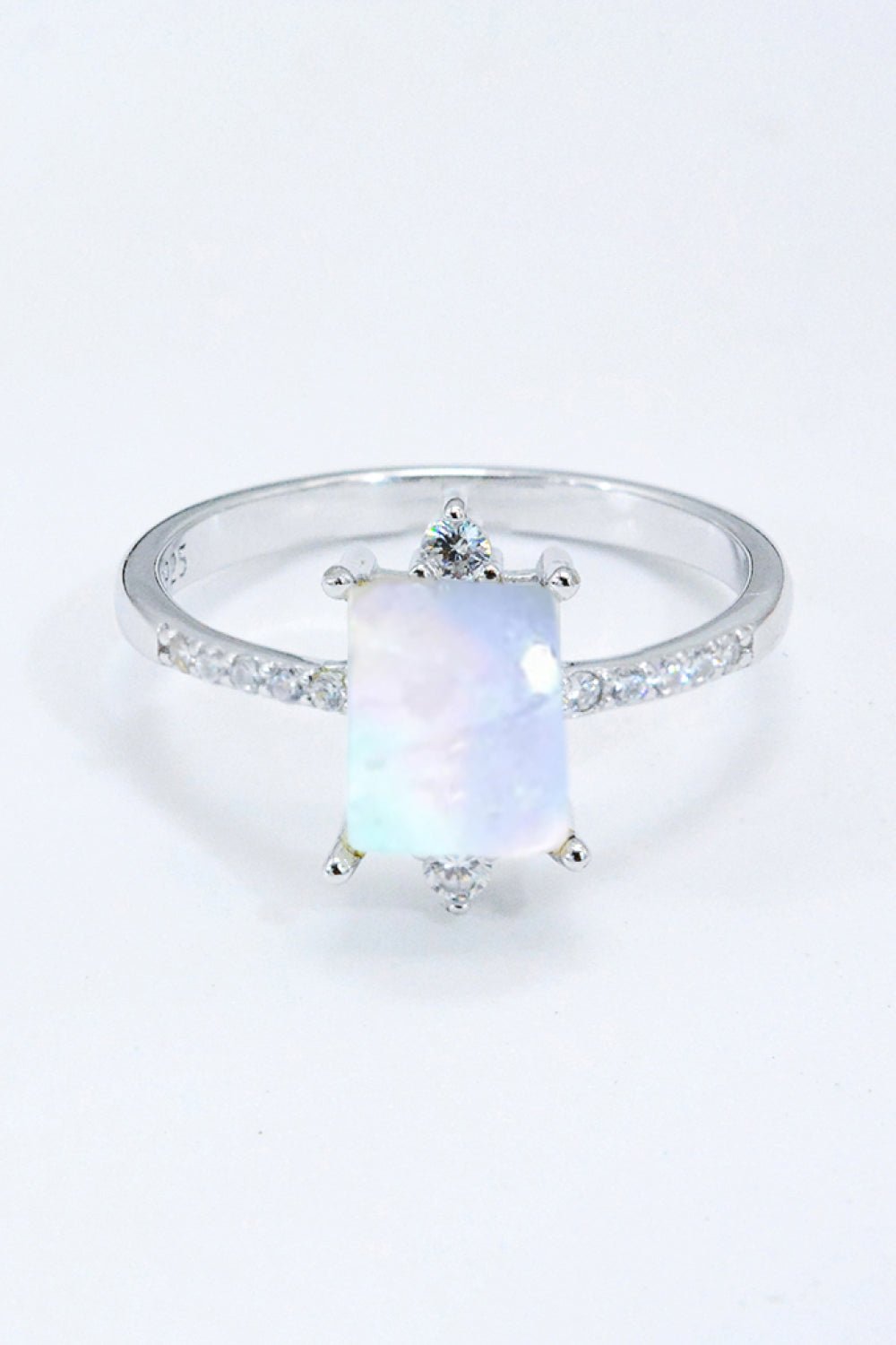 925 Sterling Silver Square Moonstone Ring - Shah S. Sahota