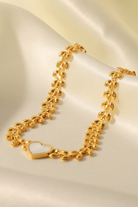 Leaf Chain Heart Bracelet - Shah S. Sahota