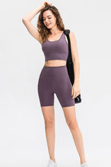 Exposed Seam Biker Shorts with Pockets - Shah S. Sahota
