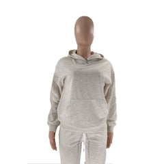 Pullover Long-Sleeved Hoodie & Tie Pocket Pants Sets - Shah S. Sahota