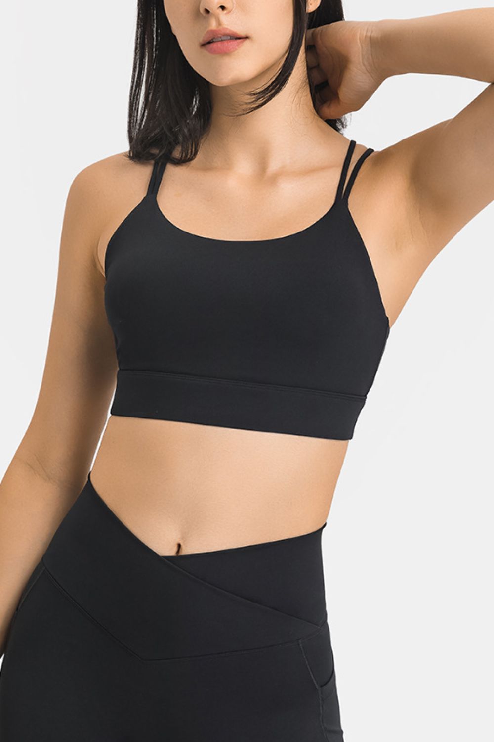 Double-Strap Cutout Sports Bra - Shah S. Sahota