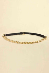 PU Leather Chain Belt