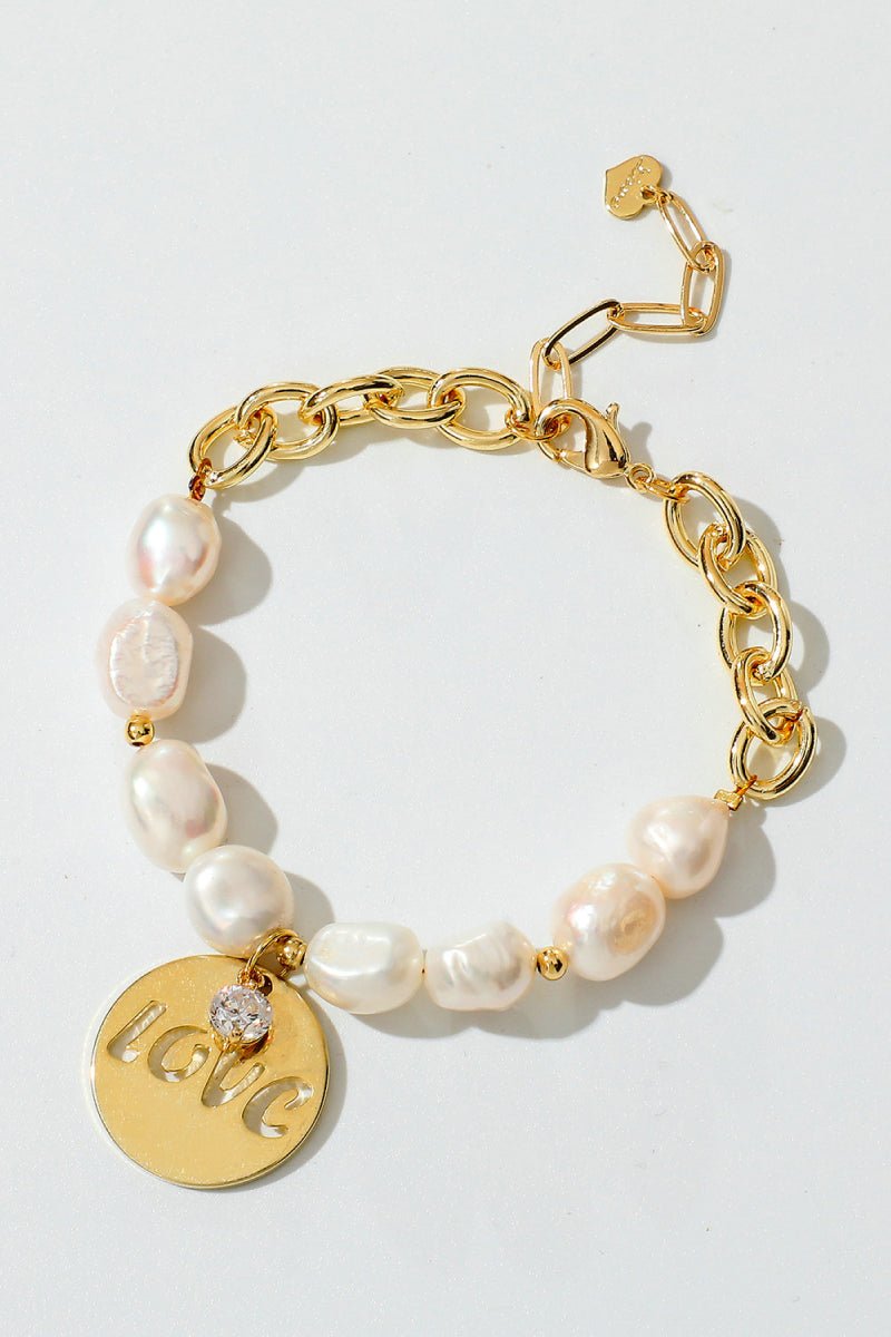 LOVE Freshwater Pearl Bracelet - Shah S. Sahota