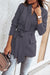 Belted Shawl Collar Blazer - Shah S. Sahota