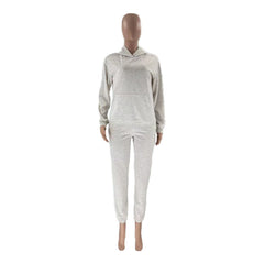 Pullover Long-Sleeved Hoodie & Tie Pocket Pants Sets - Shah S. Sahota