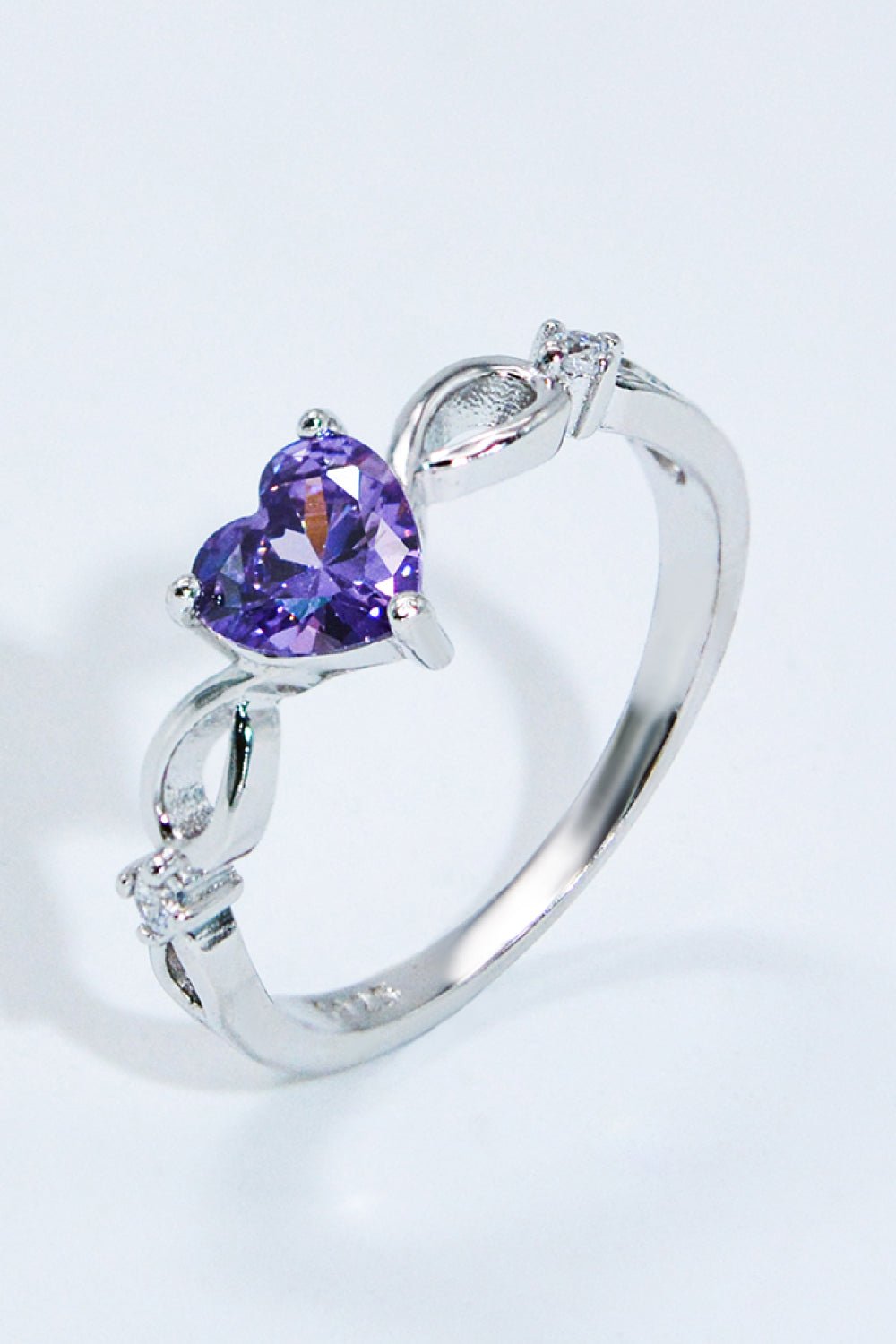 Crystal Heart 925 Sterling Silver Ring - Shah S. Sahota