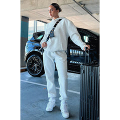 Pullover Long-Sleeved Hoodie & Tie Pocket Pants Sets - Shah S. Sahota