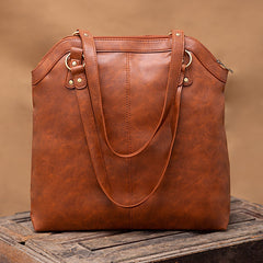 Women's Retro Large Shoulder Tote Bag - Shah S. Sahota