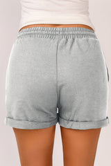 Drawstring Waist Cuffed Shorts - Shah S. Sahota