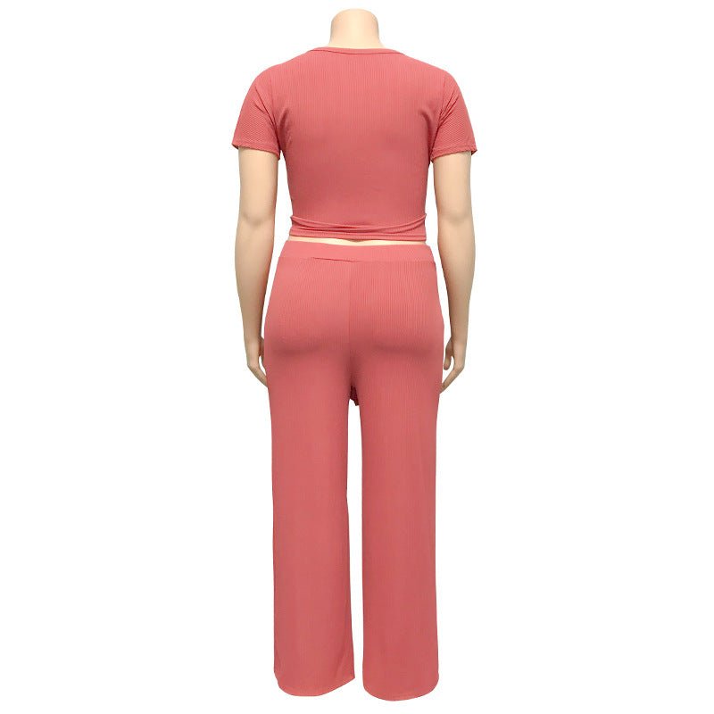 Women‘s Solid Color Two Piece Set - Shah S. Sahota
