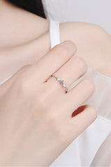 Moissanite Heart 925 Sterling Silver Ring - Shah S. Sahota