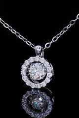 Moissanite Round Pendant Chain Necklace - Shah S. Sahota