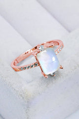 925 Sterling Silver Square Moonstone Ring - Shah S. Sahota