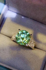 5 Carat Moissanite 4-Prong Wide Band Ring - Shah S. Sahota