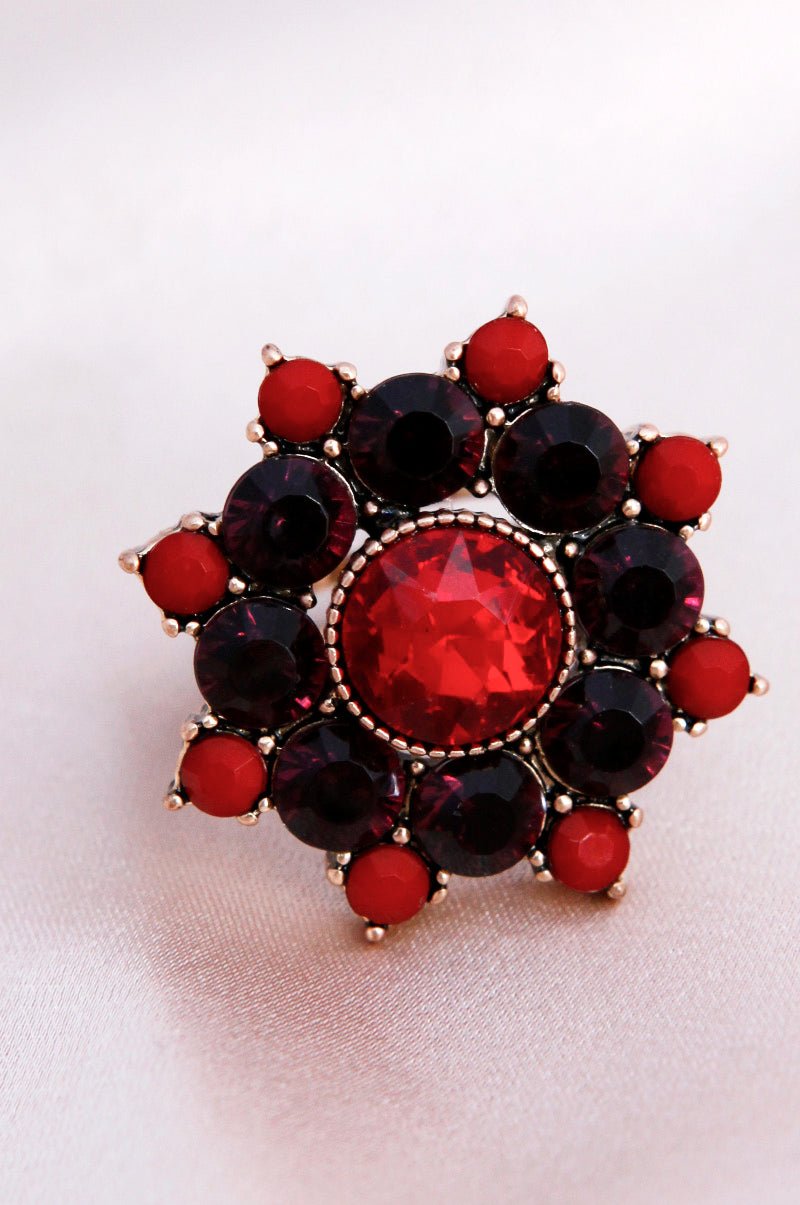 Glass Pixel Floral Ring - Shah S. Sahota