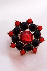 Glass Pixel Floral Ring - Shah S. Sahota