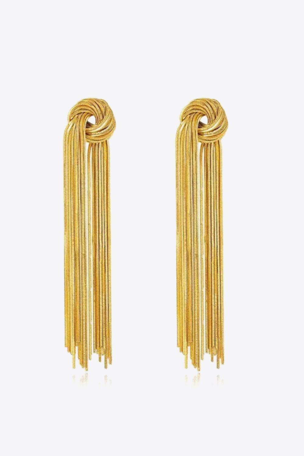 18K Gold Plated Fringe Earrings - Shah S. Sahota