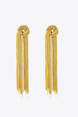 18K Gold Plated Fringe Earrings - Shah S. Sahota