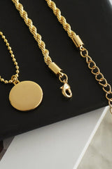 Butterfly Pendant Necklace and Twisted Rope Necklace Set - Shah S. Sahota