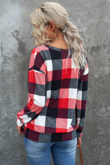 Buffalo Check Drop Shoulder Pullover - Shah S. Sahota