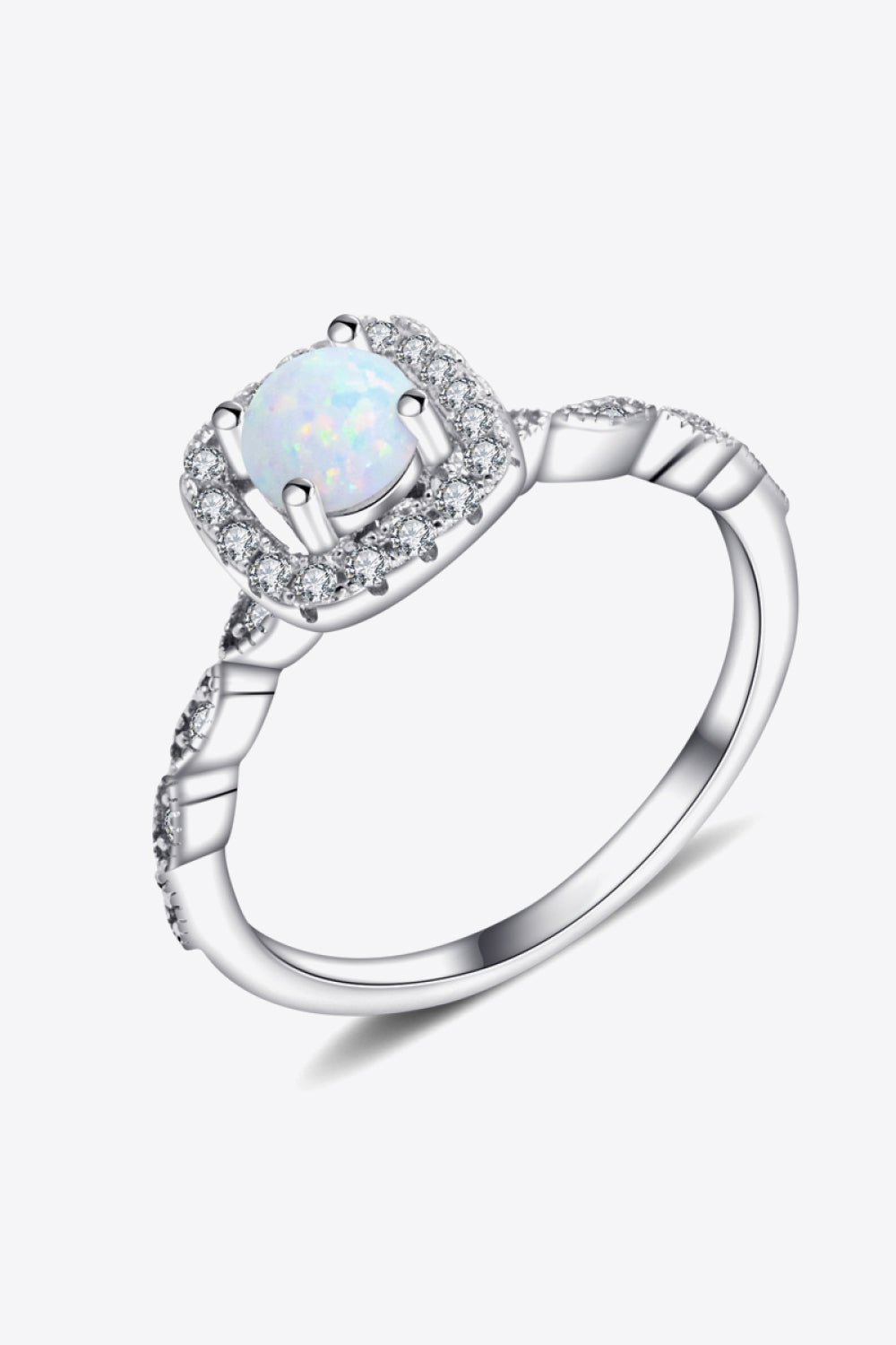 925 Sterling Silver Inlaid Opal Ring - Shah S. Sahota