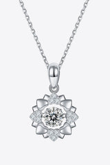 Moissanite Flower Shape Pendant Necklace - Shah S. Sahota