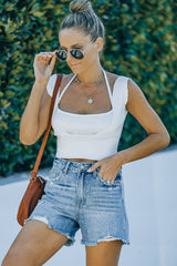 Ribbed Halter Neck Cropped Knit Top - Shah S. Sahota
