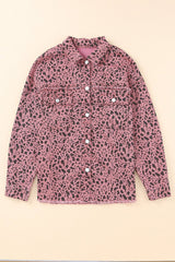 Printed Raw Hem Denim Shacket - Shah S. Sahota
