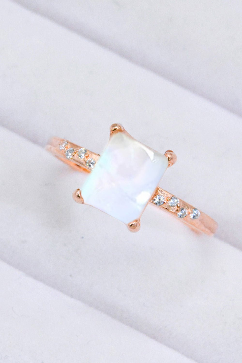 Square Moonstone Ring - Shah S. Sahota