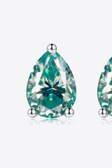 2 Carat Moissanite Teardrop Earrings - Shah S. Sahota