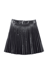 Black Pleated High Waist Mini Skirt - Shah S. Sahota